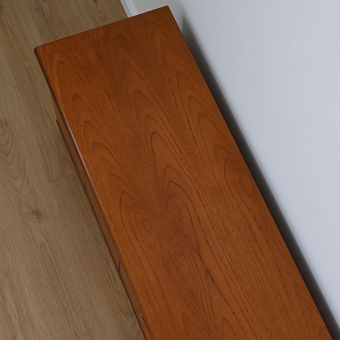 Mid Century Teak Sideboard Buffet Entertainment Unit by Avalon