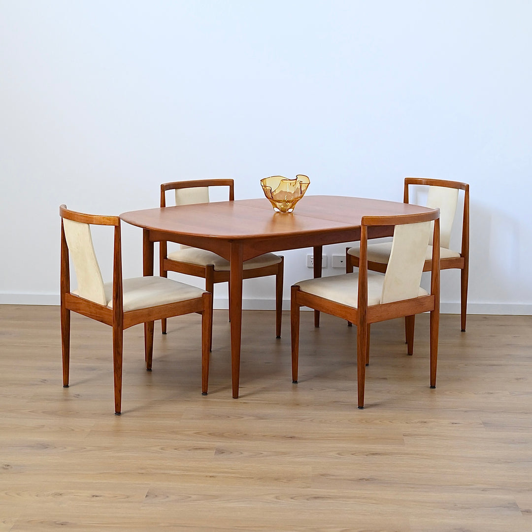 6x Parker Teak Mid Century Dining Chairs