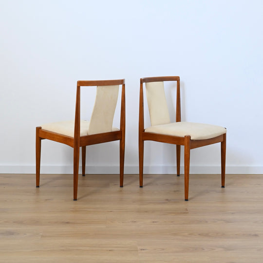 6x Parker Teak Mid Century Dining Chairs
