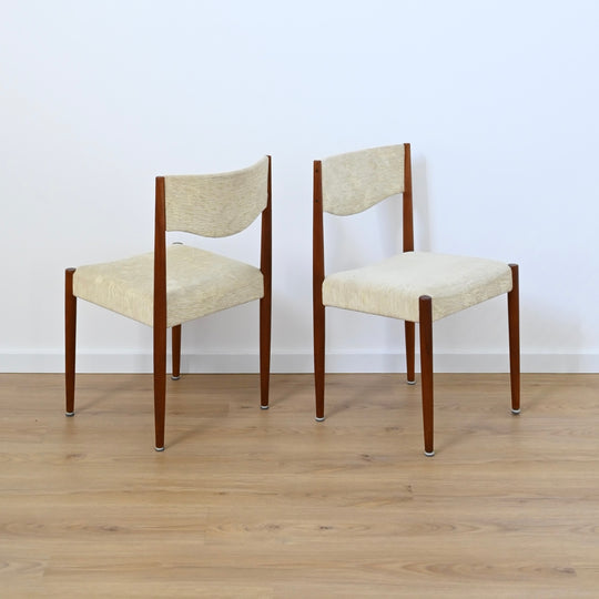 6x Parker Teak Mid Century Dining Chairs