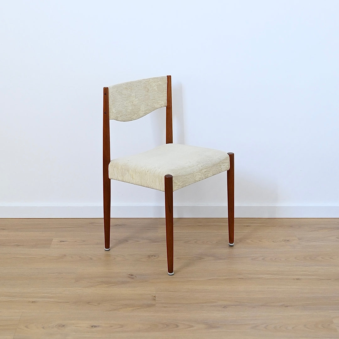 6x Parker Teak Mid Century Dining Chairs