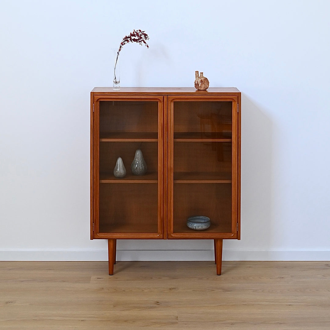 Parker Mid Century Teak Sideboard Display Cabinet