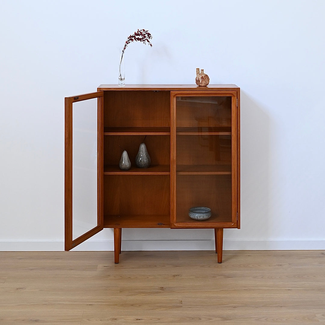 Parker Mid Century Teak Sideboard Display Cabinet