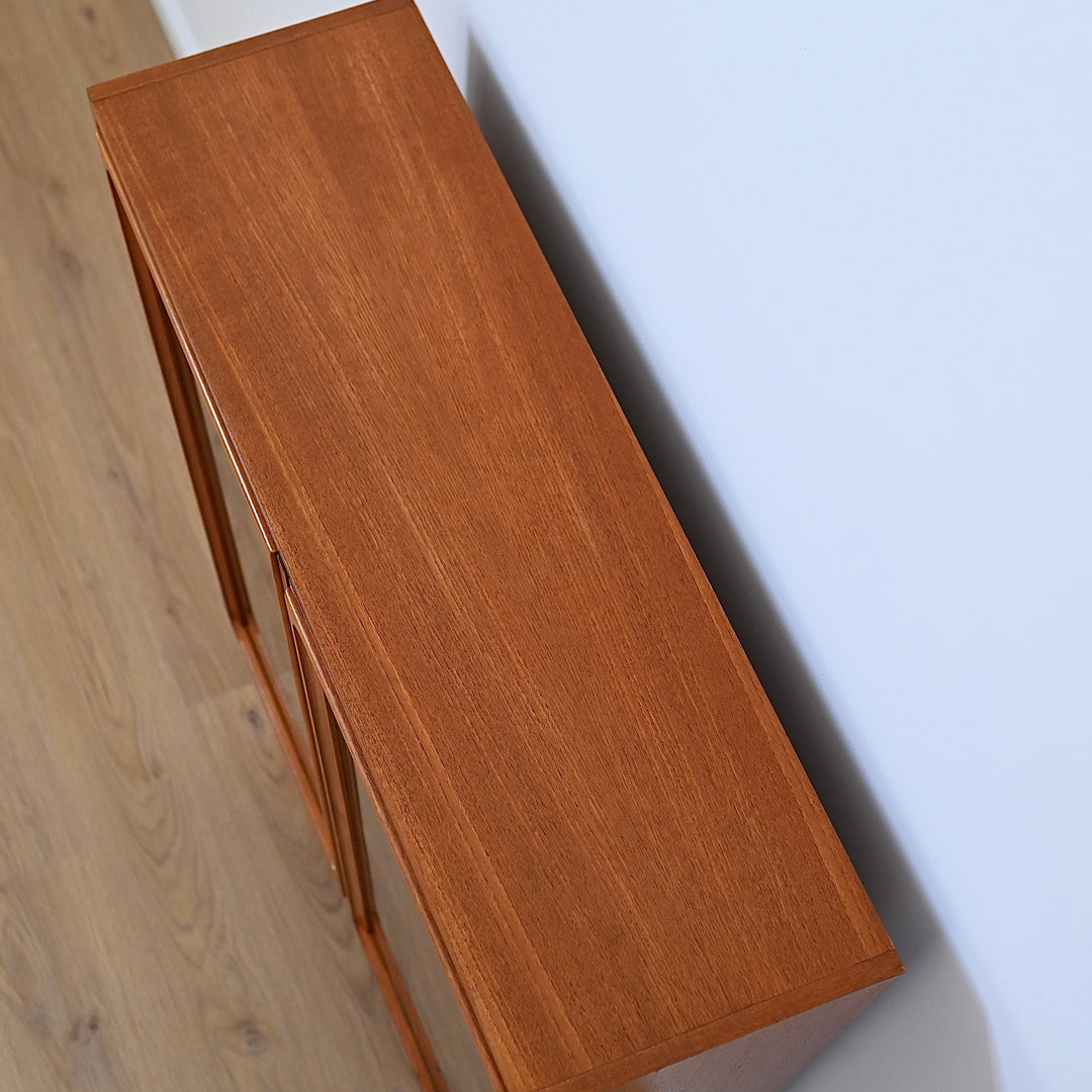 Parker Mid Century Teak Sideboard Display Cabinet