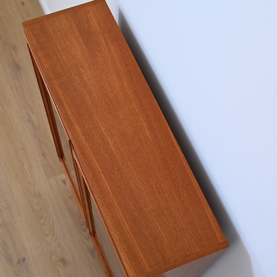 Parker Mid Century Teak Sideboard Display Cabinet