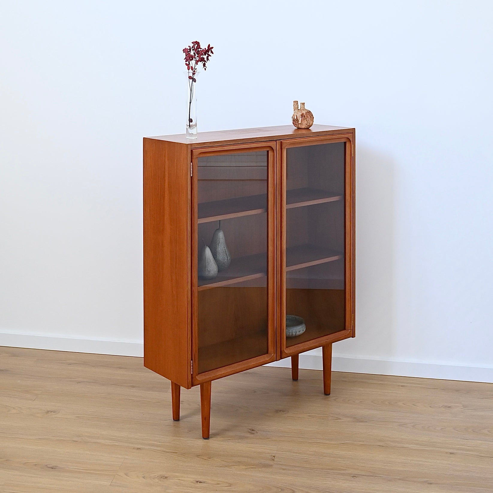 Parker Mid Century Teak Sideboard Display Cabinet