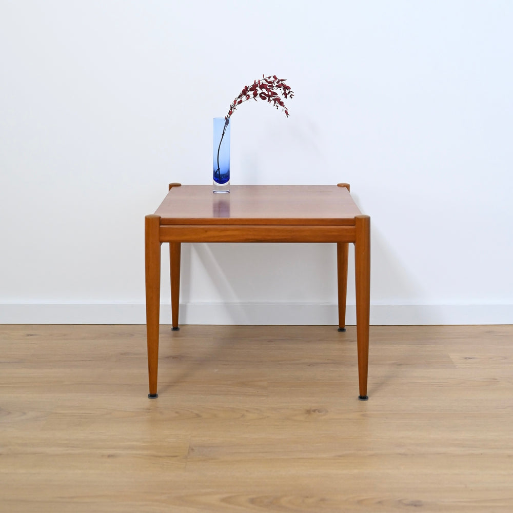 Mid Century Teak Square Coffee Table by Cressy