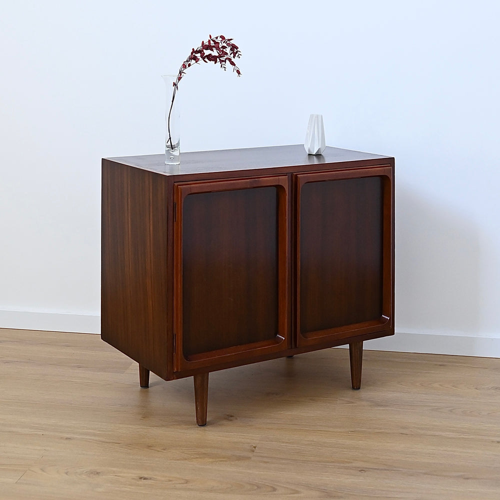 Mid Century Walnut Sideboard LP Record Cabinet by Chiswell