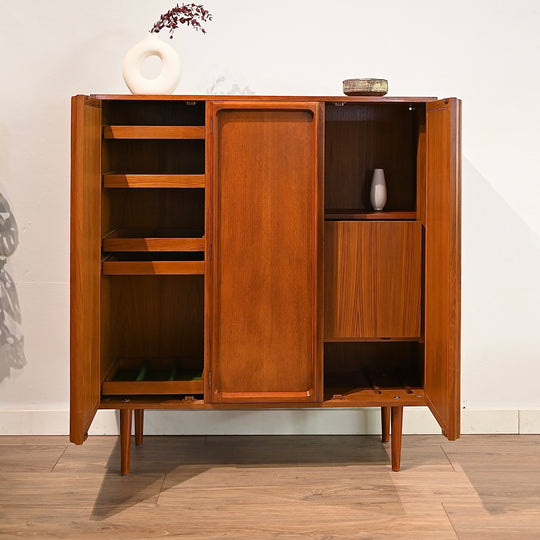 Mid Century Teak Sideboard Buffet Credenza by Chiswell