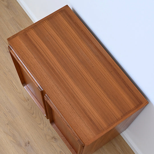 Mid Century Teak Sideboard LP Record Cabinet by Chiswell