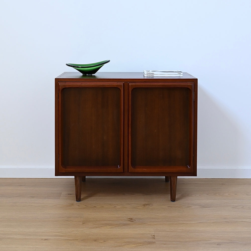 Mid Century Walnut Sideboard LP Record Cabinet by Chiswell