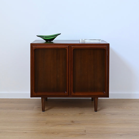 Mid Century Walnut Sideboard LP Record Cabinet by Chiswell