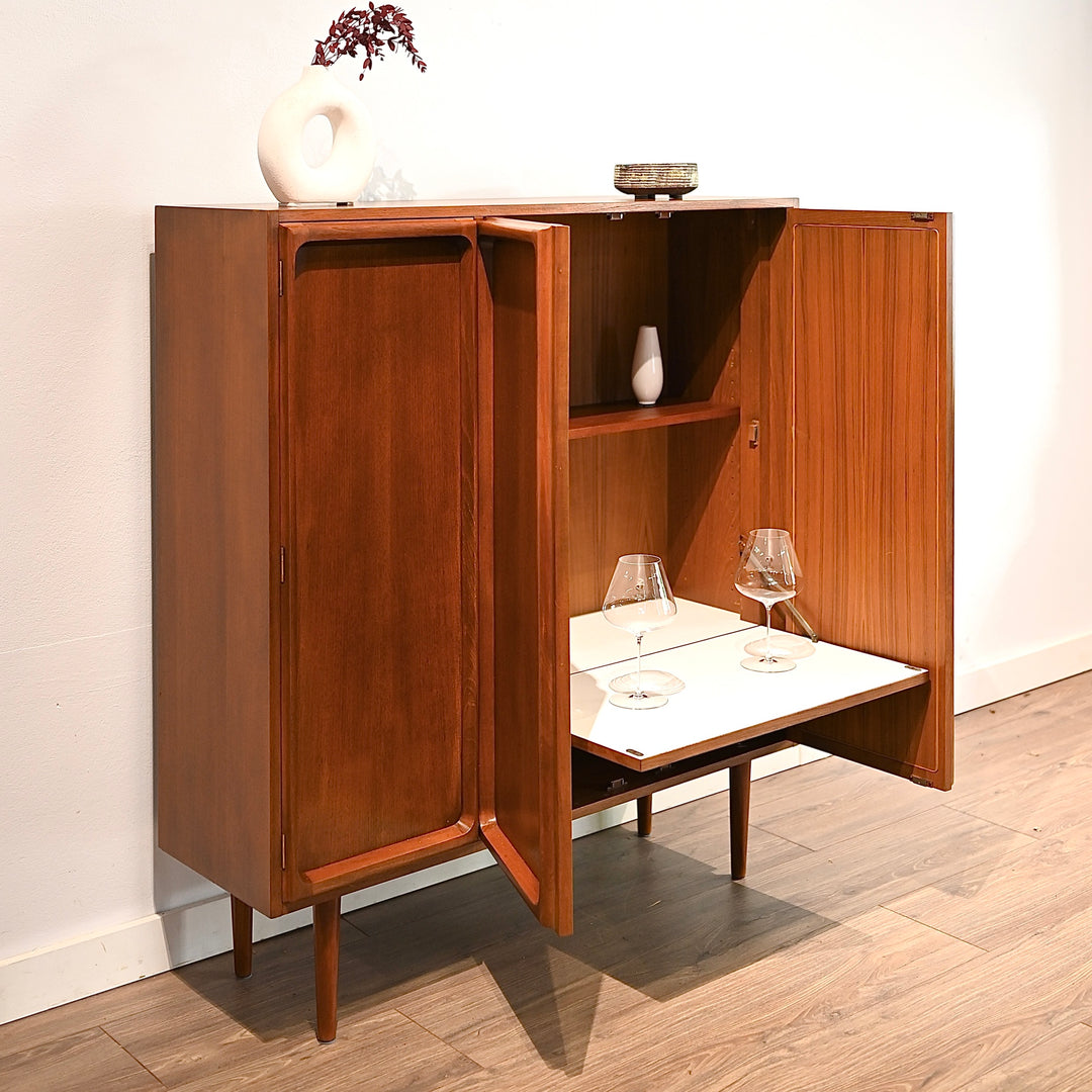 Mid Century Teak Sideboard Buffet Credenza by Chiswell