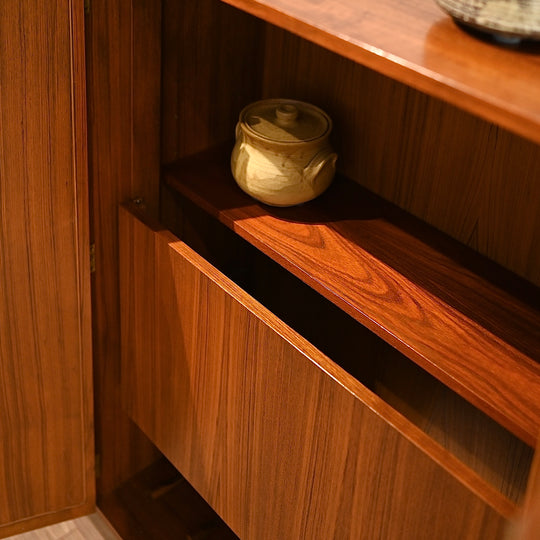 Mid Century Teak Sideboard Buffet Credenza by Chiswell