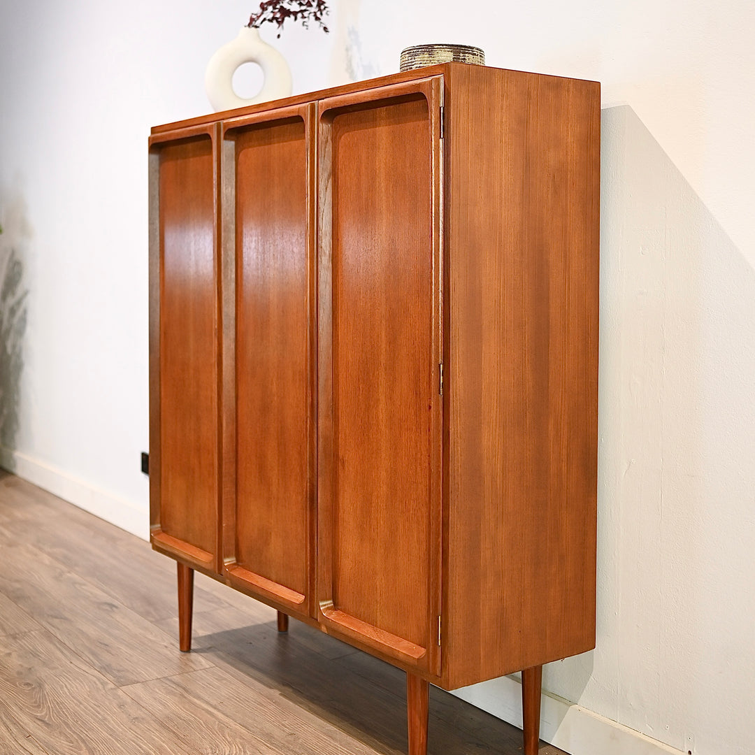 Mid Century Teak Sideboard Buffet Credenza by Chiswell