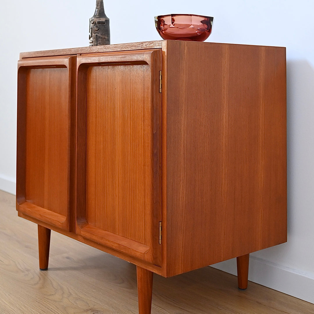 Mid Century Teak Sideboard LP Record Cabinet by Chiswell