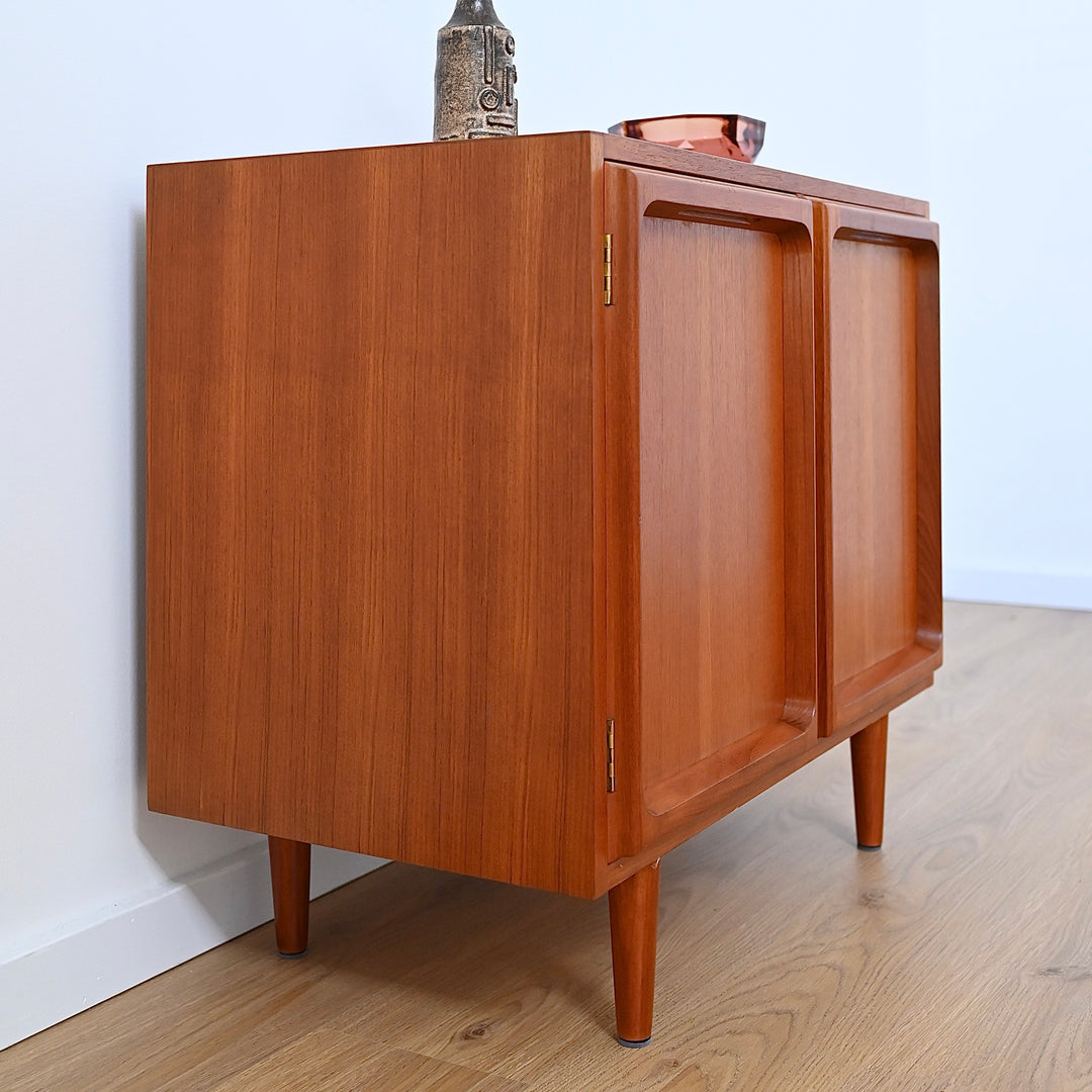 Mid Century Teak Sideboard LP Record Cabinet by Chiswell