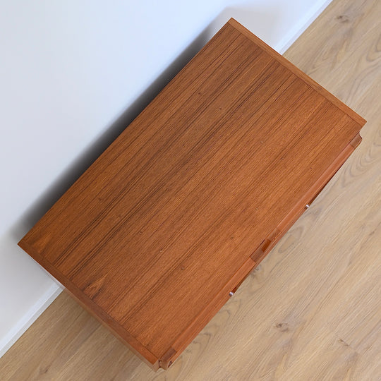 Mid Century Teak Sideboard LP Record Cabinet by Chiswell