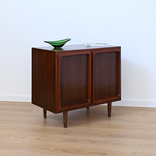 Mid Century Walnut Sideboard LP Record Cabinet by Chiswell