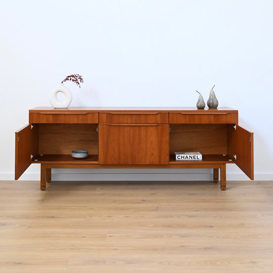Mid Century Teak Sideboard Buffet by Macrob