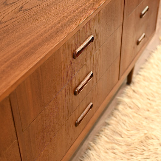 Mid Century Teak Dresser Sideboard Lowboy