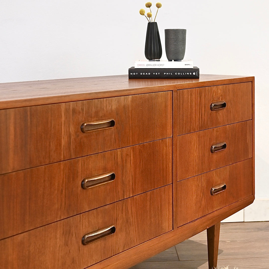 Mid Century Teak Dresser Sideboard Lowboy