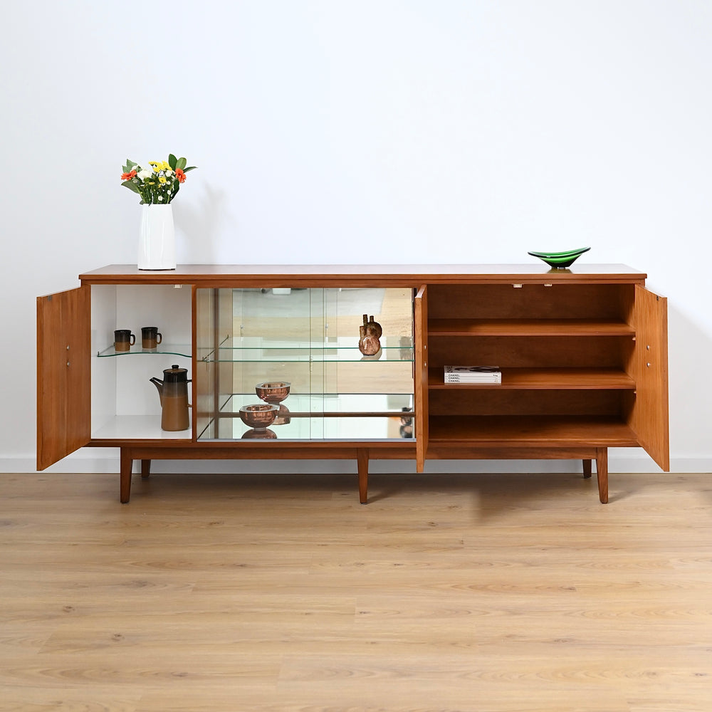 Mid Century Teak Sideboard Entertainment Unit LP Record Cabinet