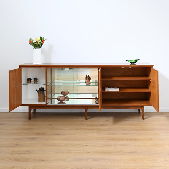 Mid Century Teak Sideboard Entertainment Unit LP Record Cabinet