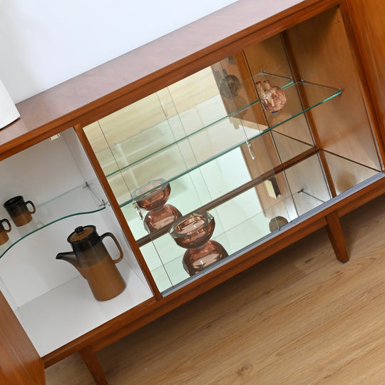 Mid Century Teak Sideboard Entertainment Unit LP Record Cabinet