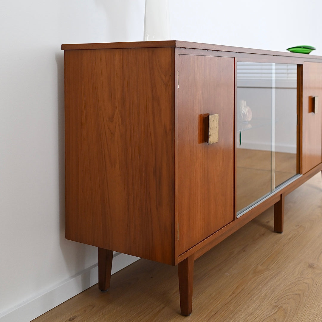 Mid Century Teak Sideboard Entertainment Unit LP Record Cabinet