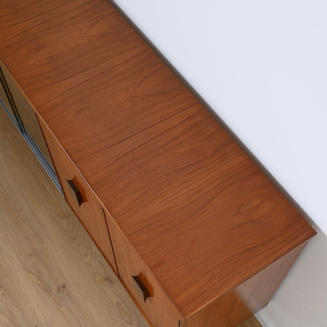 Mid Century Teak Sideboard Entertainment Unit LP Record Cabinet