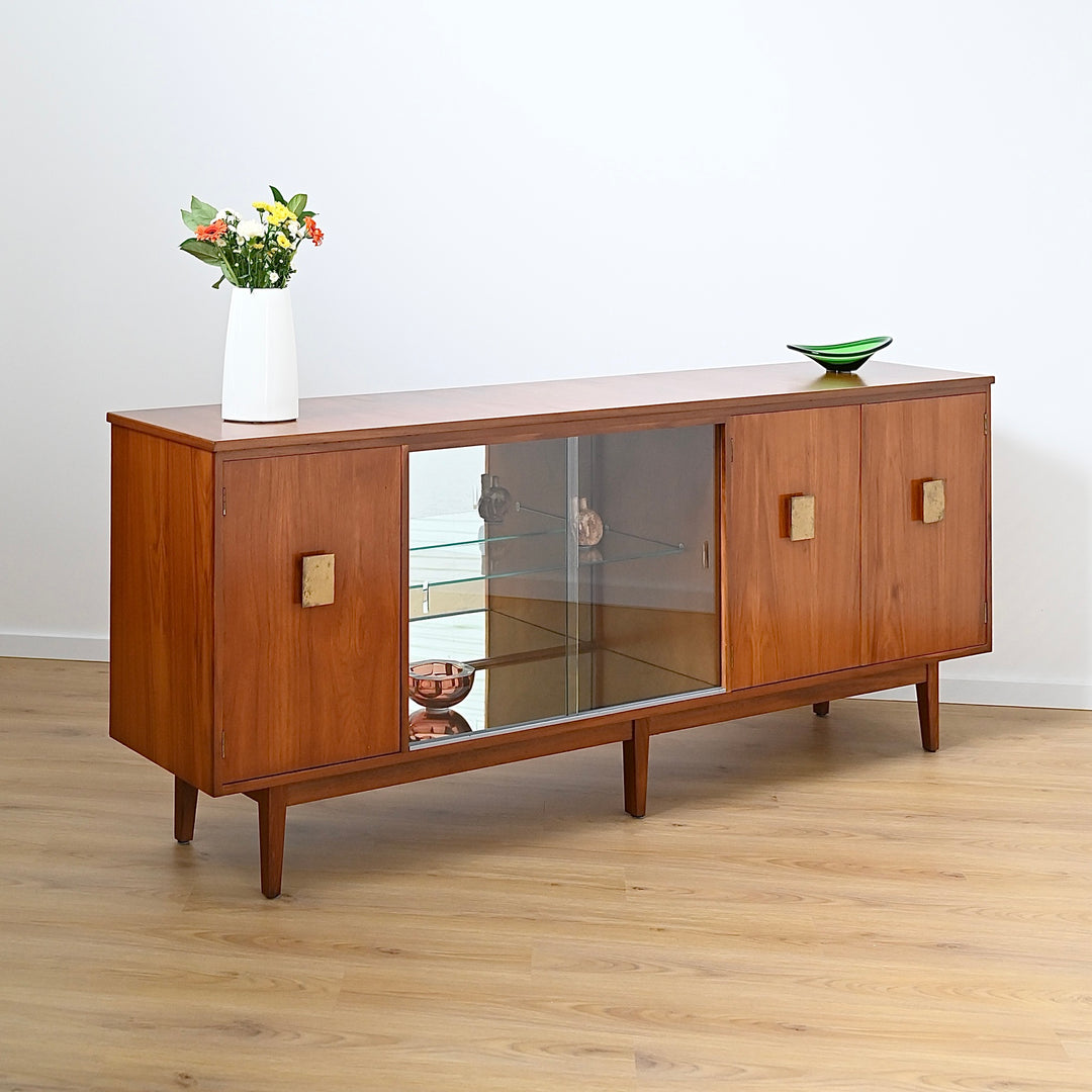 Mid Century Teak Sideboard Entertainment Unit LP Record Cabinet