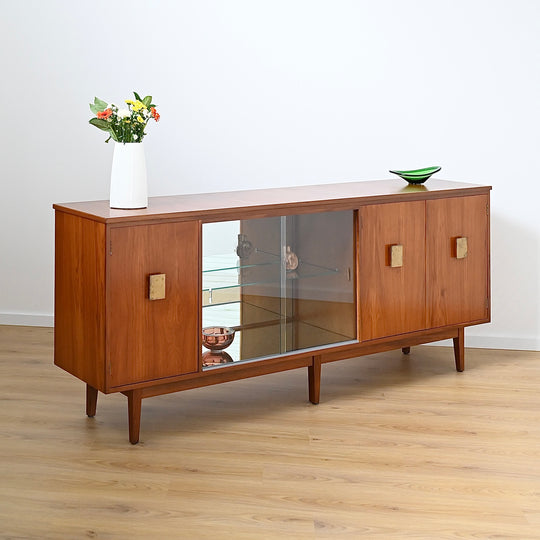 Mid Century Teak Sideboard Entertainment Unit LP Record Cabinet