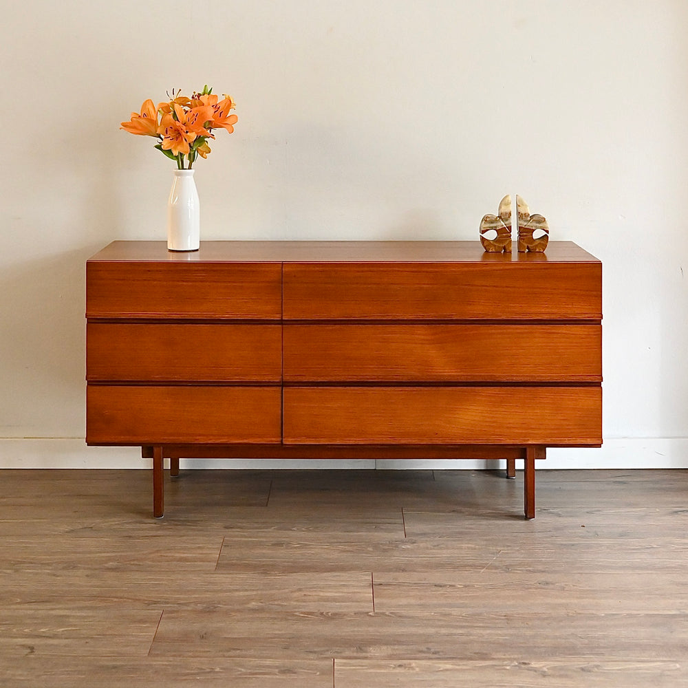 Parker Teak Mid Century Sideboard Dresser Low Boy