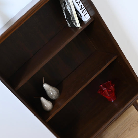 Mid Century Walnut Bookshelf Bookcase Storage Shelving by Chiswell