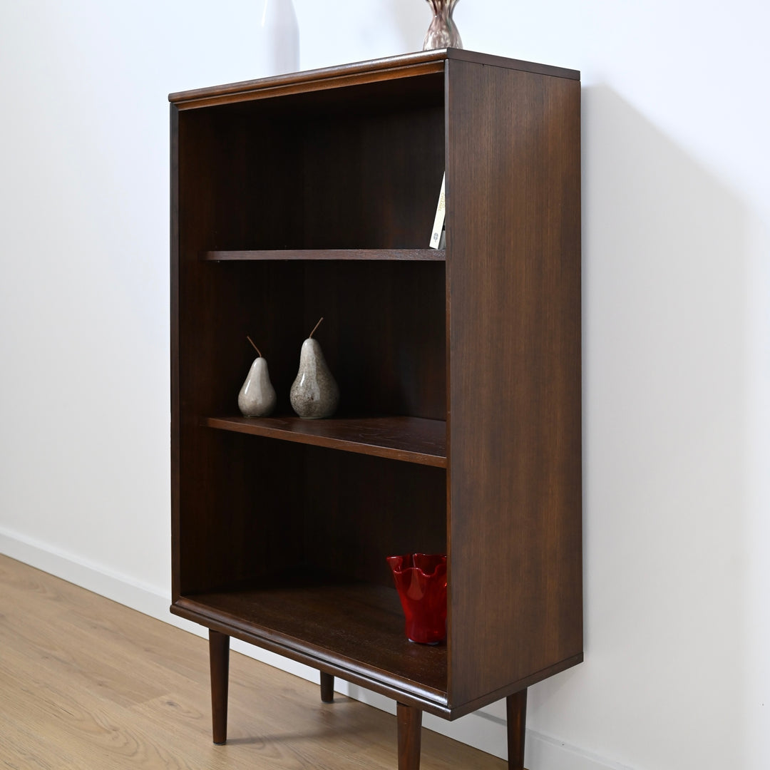 Mid Century Walnut Bookshelf Bookcase Storage Shelving by Chiswell