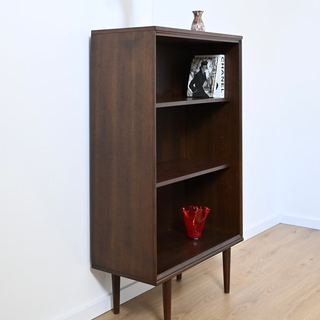 Mid Century Walnut Bookshelf Bookcase Storage Shelving by Chiswell