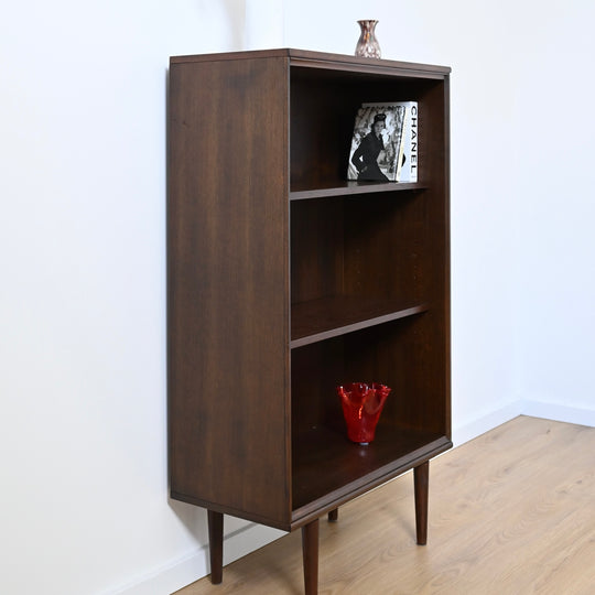 Mid Century Walnut Bookshelf Bookcase Storage Shelving by Chiswell