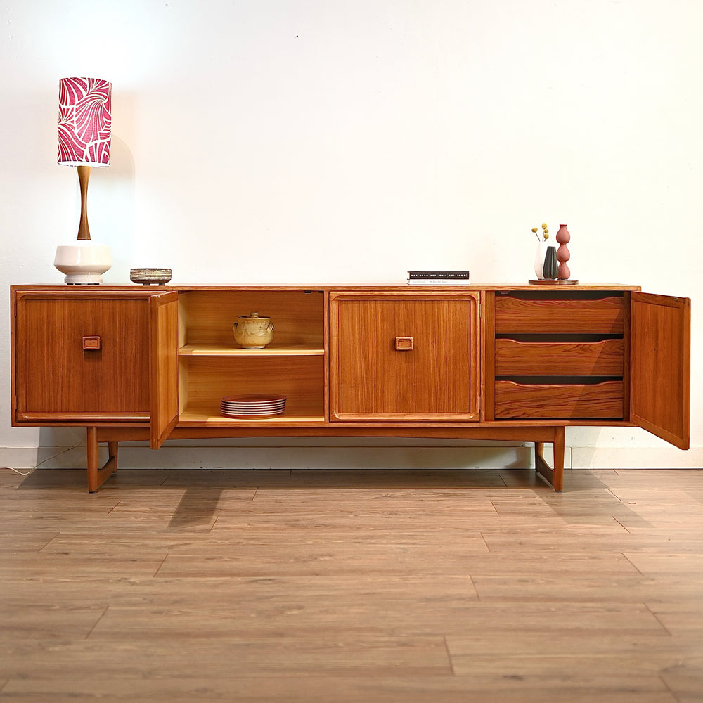 Parker Teak Mid Century Sideboard Buffet Cabinet