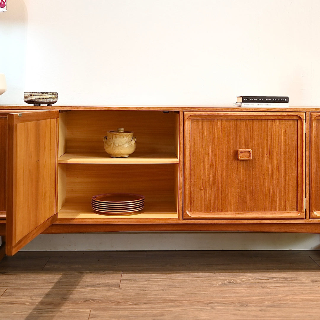 Parker Teak Mid Century Sideboard Buffet Cabinet