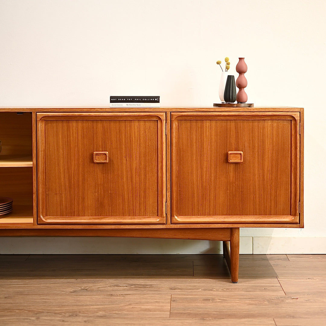 Parker Teak Mid Century Sideboard Buffet Cabinet