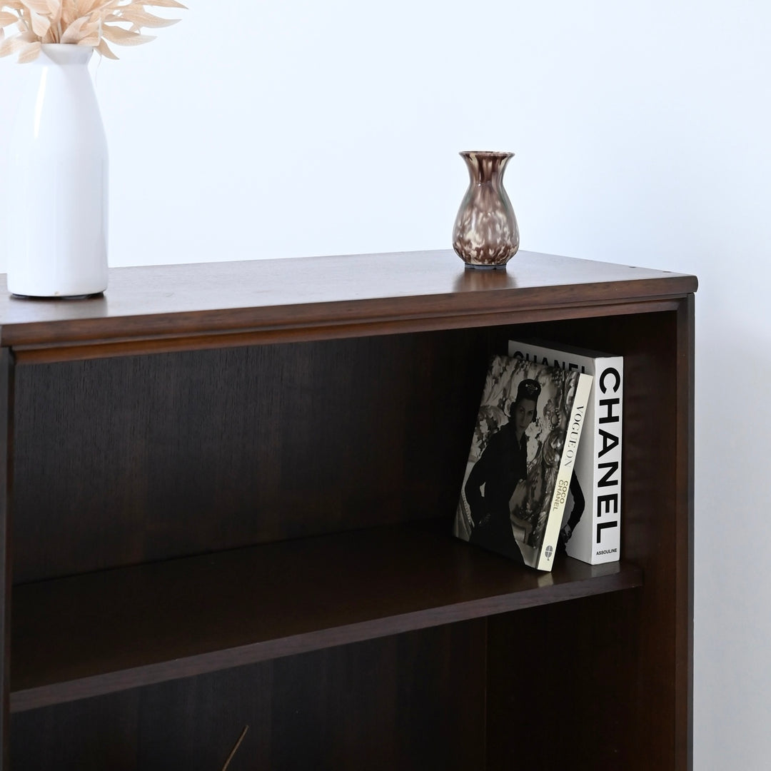 Mid Century Walnut Bookshelf Bookcase Storage Shelving by Chiswell