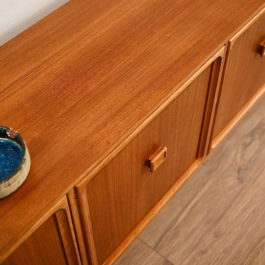 Parker Teak Mid Century Sideboard Buffet Cabinet