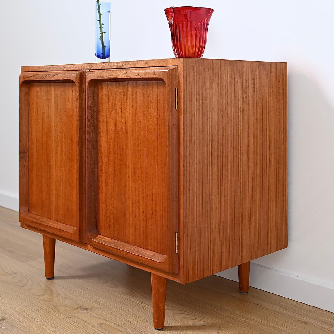 Mid Century Teak Sideboard LP Record Cabinet by Chiswell