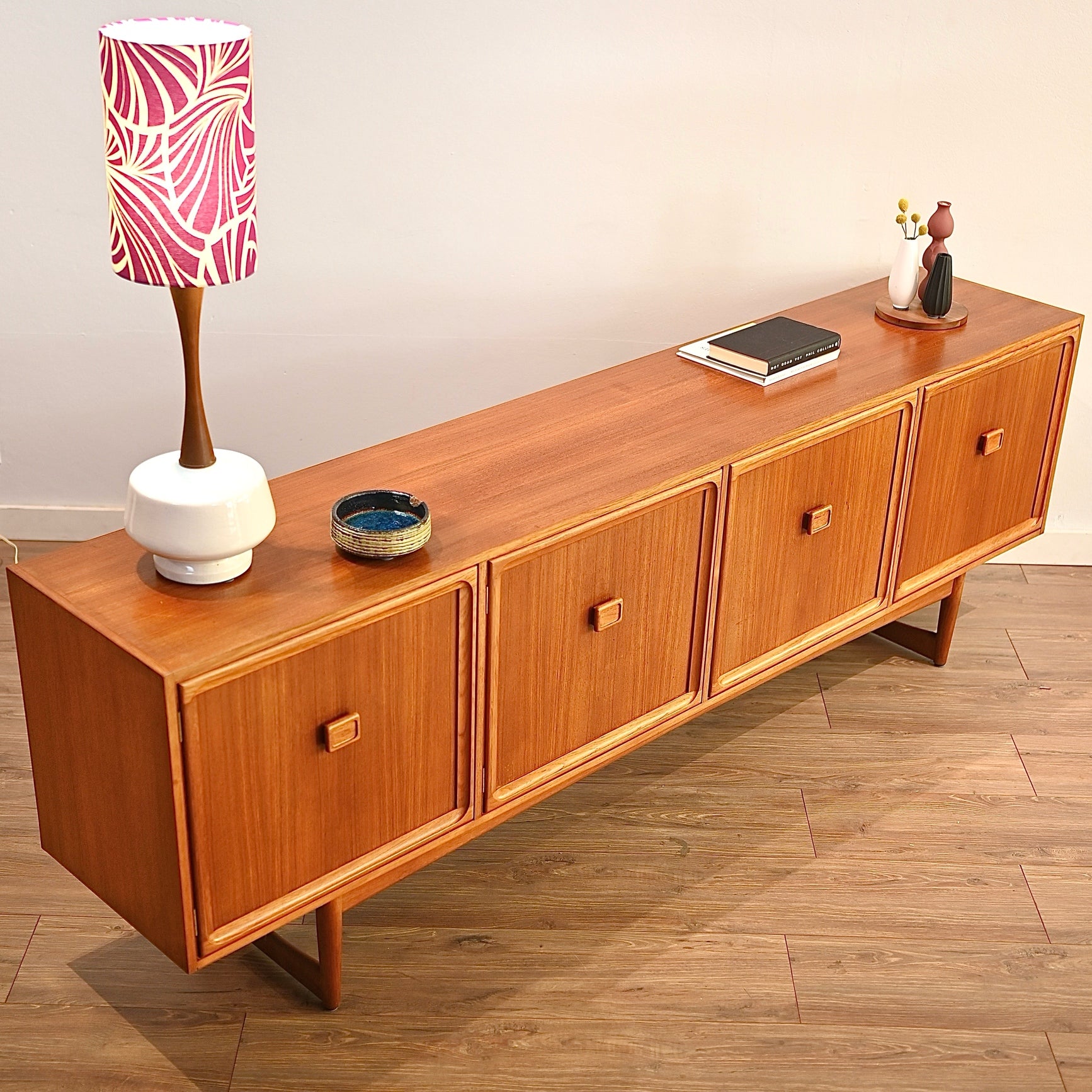 Parker Teak Mid Century Sideboard Buffet Cabinet