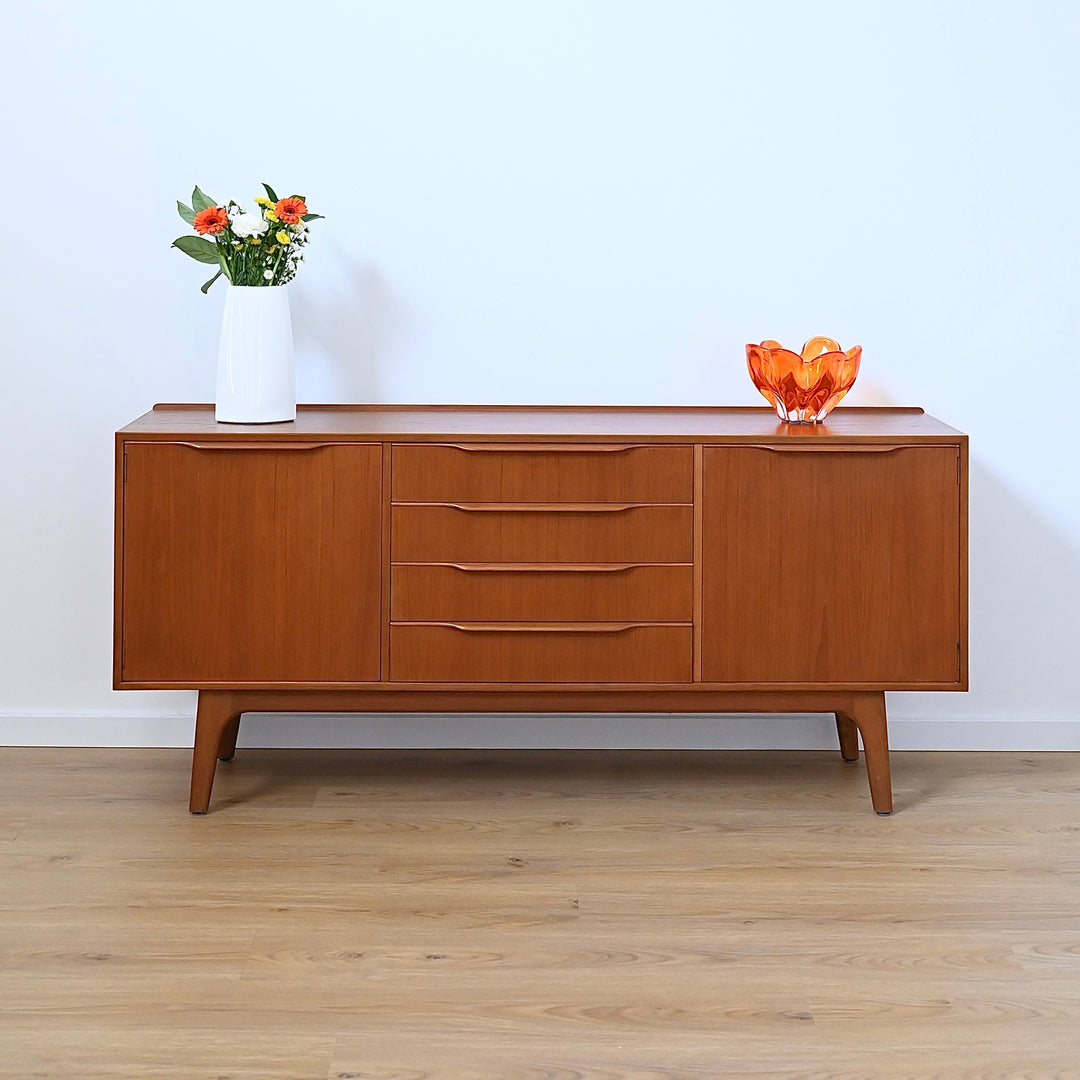 Mid Century Teak Sideboard Credenza by Noblett