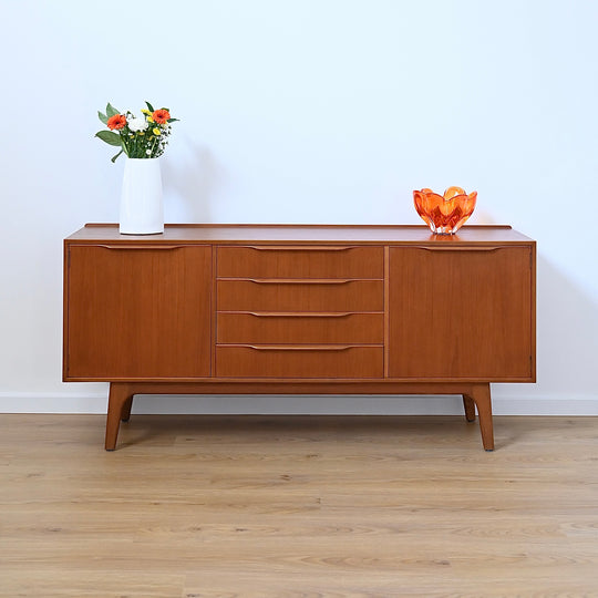 Mid Century Teak Sideboard Credenza by Noblett