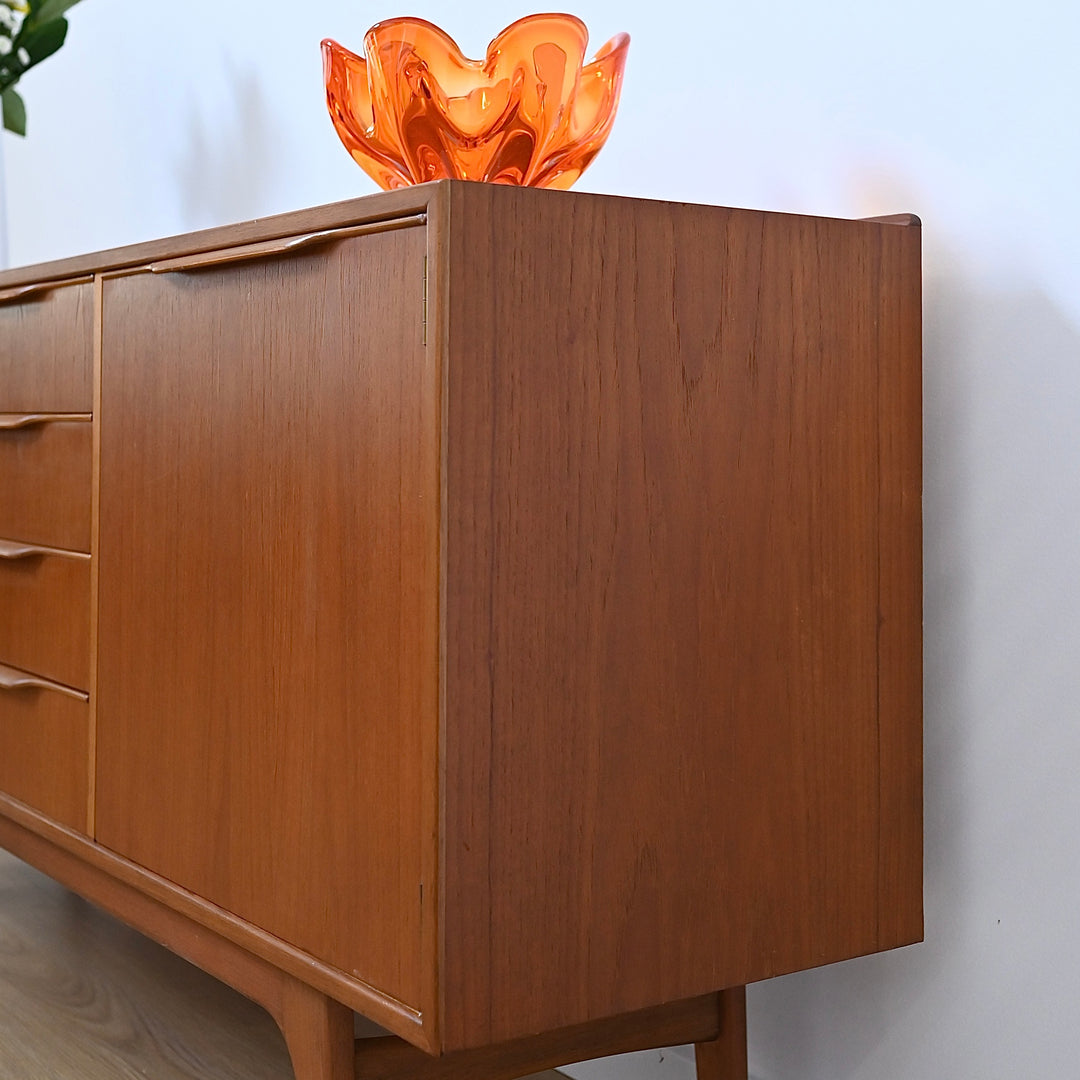 Mid Century Teak Sideboard Credenza by Noblett