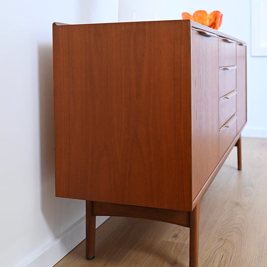 Mid Century Teak Sideboard Credenza by Noblett