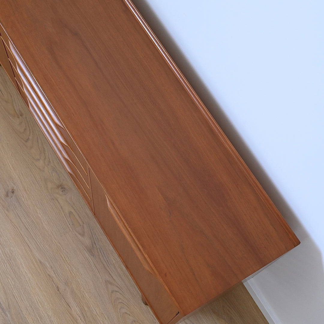 Mid Century Teak Sideboard Credenza by Noblett